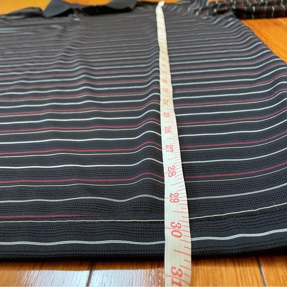 Tommy Armour Mens Black Red Striped Dri-Logic Golf Polo XXL Short Sleeve - Picture 9 of 10